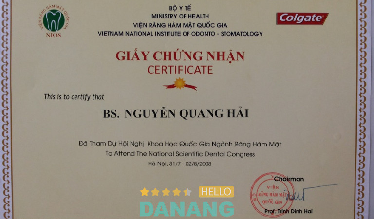 TS. BS Nguyễn Quang Hải tại Đà Nẵng