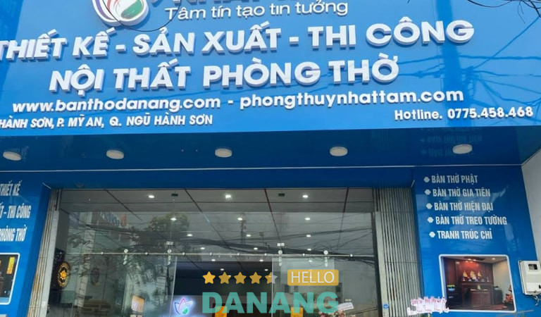 Showroom bàn thờ Nhất Tâm tại Đà Nẵng