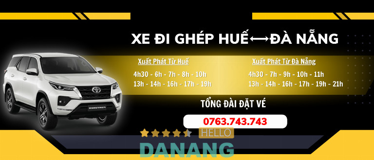 Xe ghép Huế - Đà Nẵng Tùng Lê