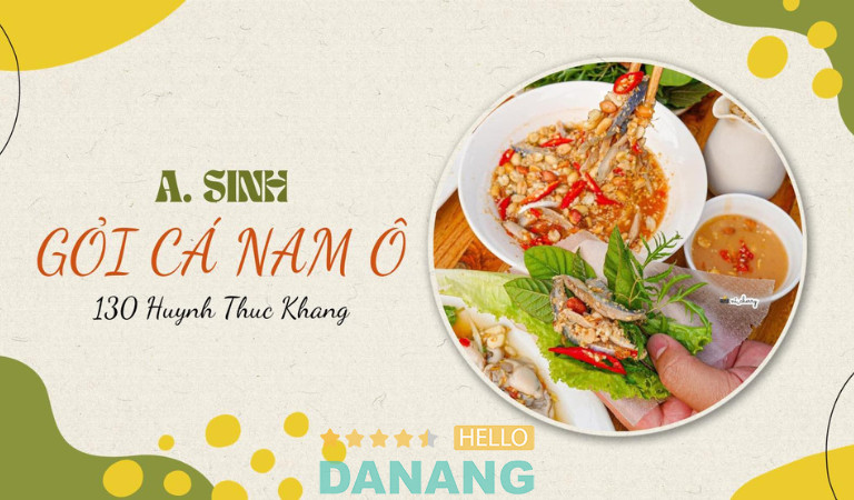 Gỏi cá Nam Ô Đà Nẵng A Sinh 