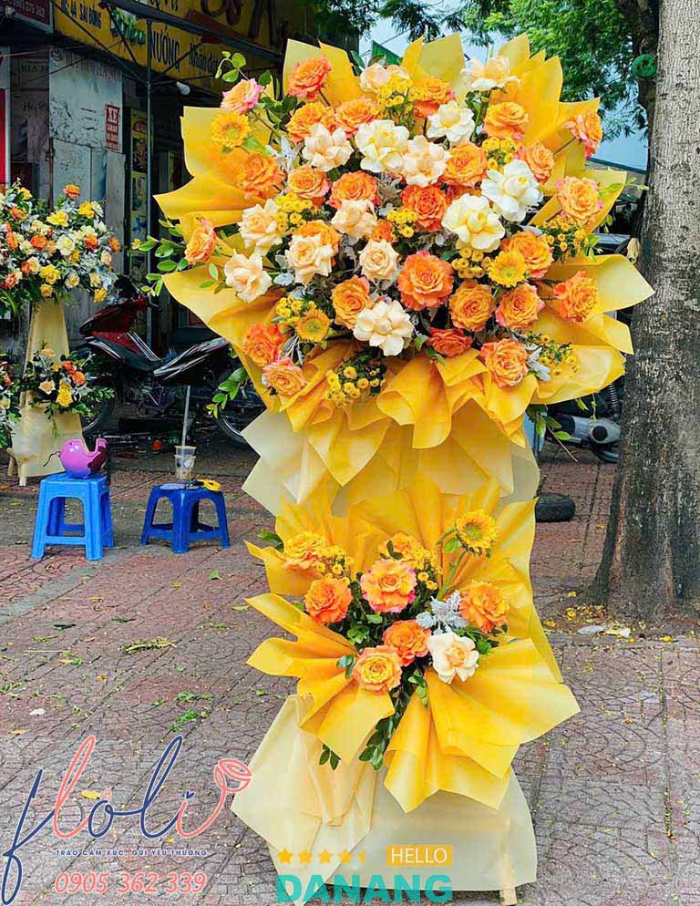 Shop kệ hoa khai trương quận thanh Khê FLoLi