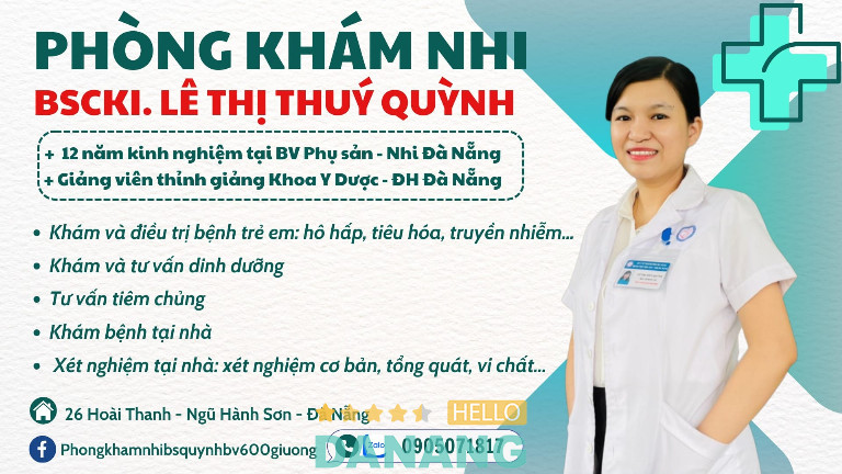 Phòng khám Nhi - BS. CKI Thúy Quỳnh tại Q. Ngũ Hành Sơn, Đà Nẵng