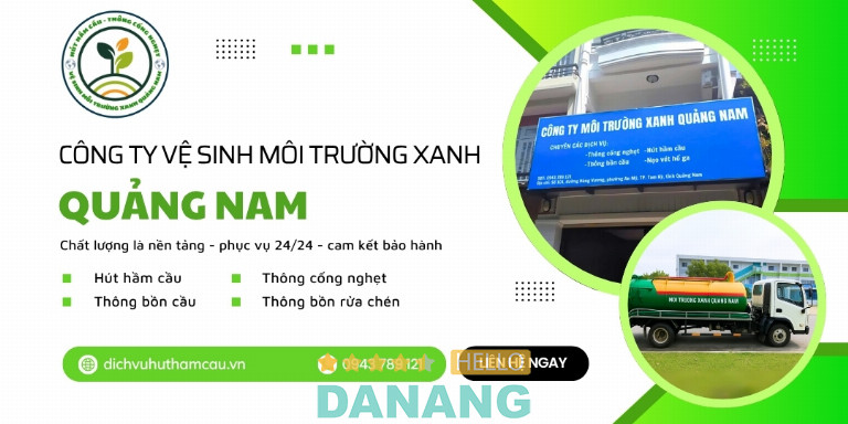 Công ty Vệ Sinh Môi Trường Xanh Quảng Nam