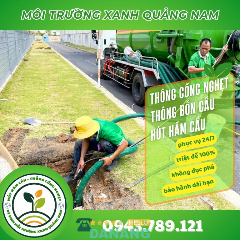 Công ty Vệ Sinh Môi Trường Xanh Quảng Nam
