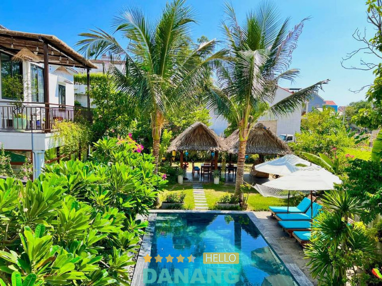 An Bang Garden Homestay nổi bật bởi khu vườn thanh bình tạo nên một thiên đường thư giãn ngay tại Hội An.