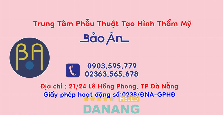 Thẩm mỹ viện bảo ân GPHĐ 0238/ĐNA-GPHĐ