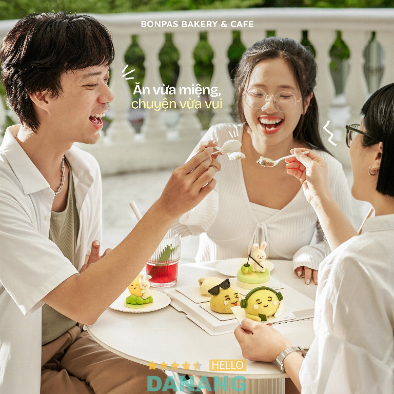 BonPas Bakery & Cafe được xây dựng theo phong cách châu Âu hiện đại, khu vực ngồi chia thành nhiều cụm nhỏ