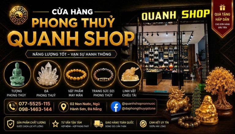 Cửa hàng đá phong thủy tại Đà Nẵng