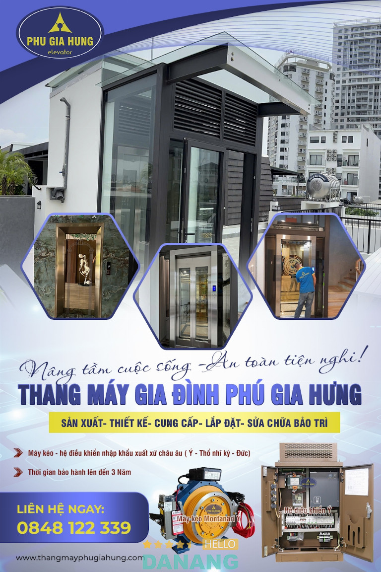 Đơn vị thi công lắp đặt thang máy tại Đà Nẵng