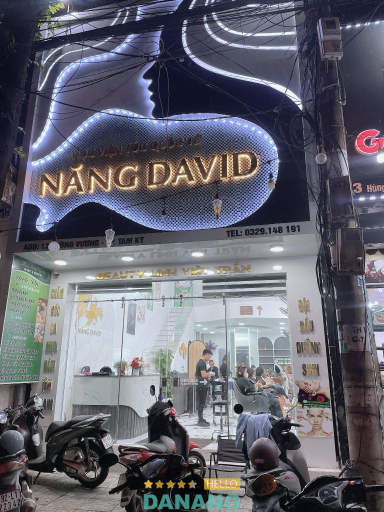 bài viết đánh giá về Năng David Hair Salon: 131 Hùng Vương, phường Tam Kỳ