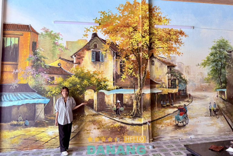 Vẽ tranh tường ở Đà Nẵng Ngô Thuỷ gold art