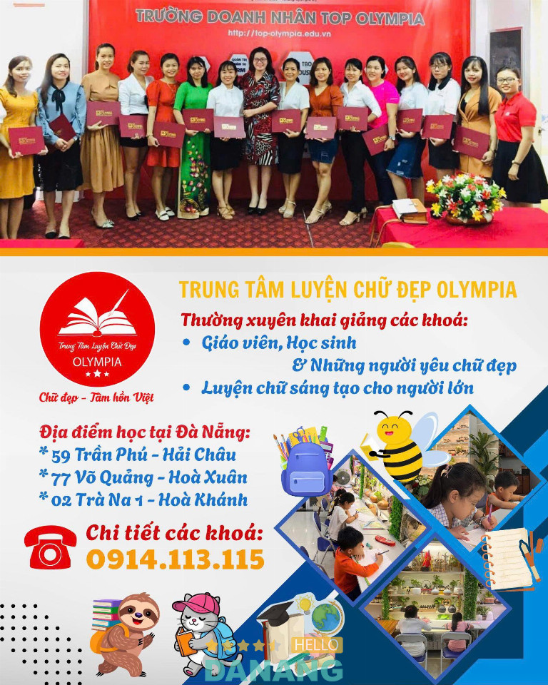 Trung tâm Luyện Chữ Đẹp Olympia - P. Hòa Xuân