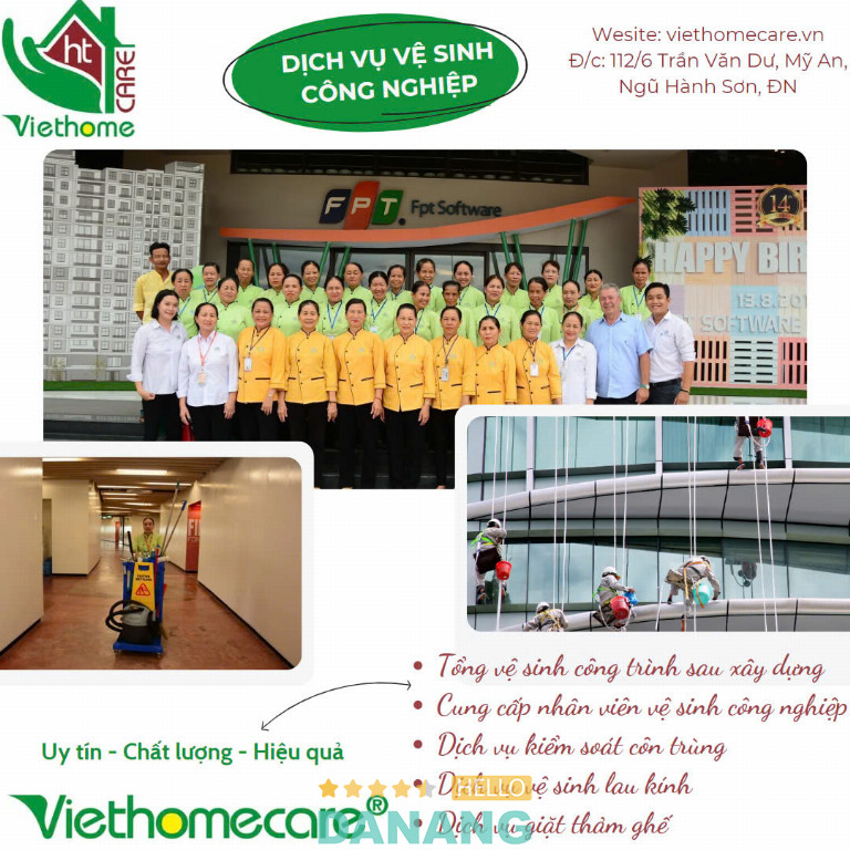 Dịch vụ Vệ Sinh Công Nghiệp Viethomecare - P. Ngũ Hành Sơn