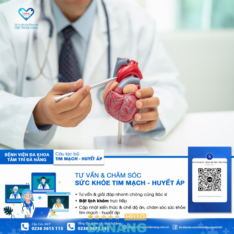 Phòng khám chuyên khoa Tim Mạch - Bệnh Viện Đa Khoa Tâm Trí Đà Nẵng - P. Cẩm Lệ