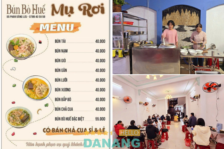 Bún Bò Huế Mụ Rơi “Bụi Tre Vàng” – Cơ sở Đà Nẵng
