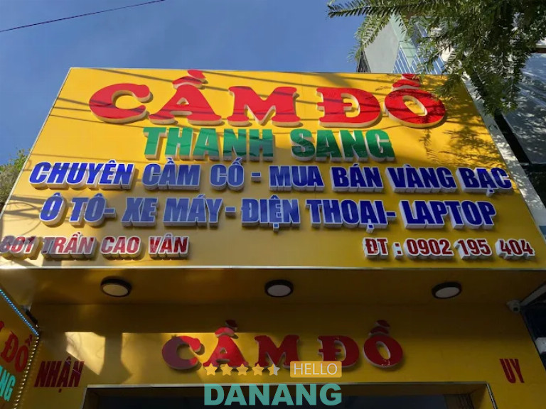 Dịch vụ cầm đồ Thanh Sang, Đà Nẵng