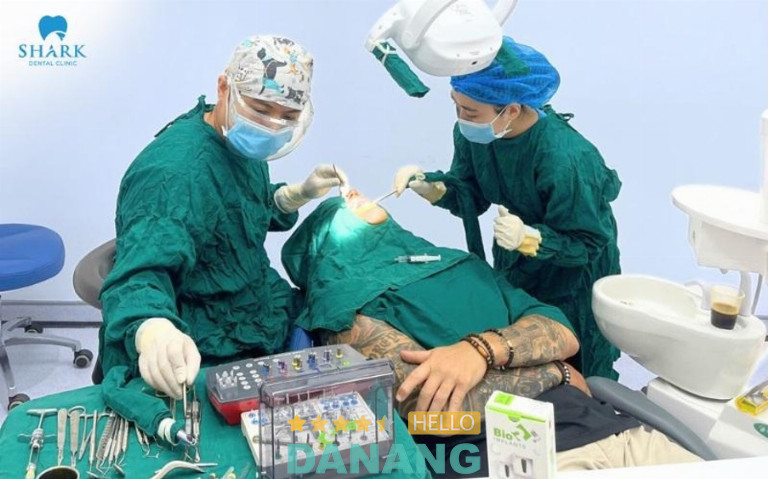 Nha khoa Shark thực hiện cấy ghép trong môi trường vô trùng đạt chuẩn Y khoa