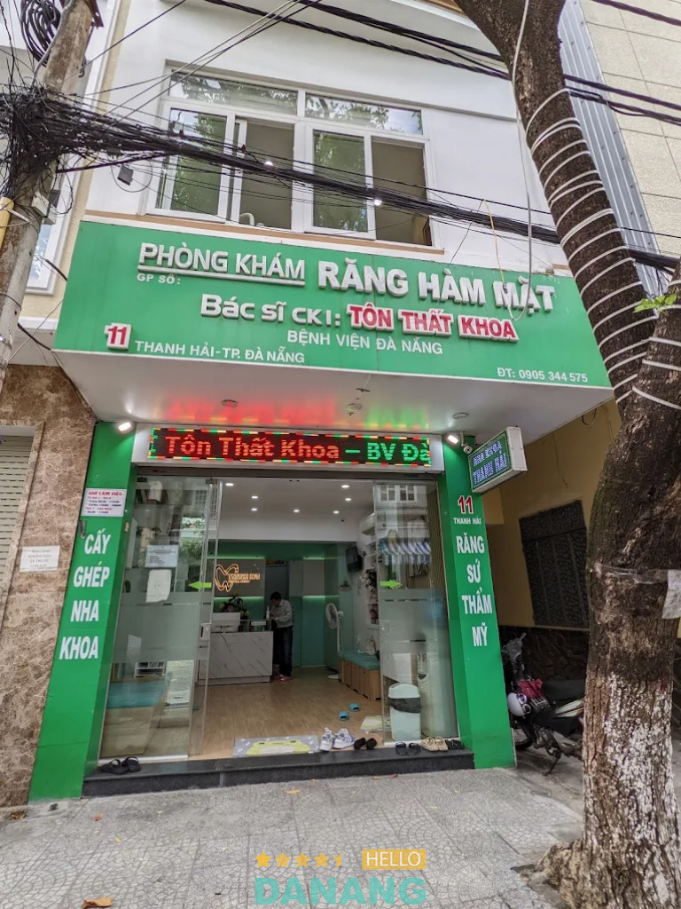 Bài viết đánh giá về Nha khoa Thanh Hải: 11 Thanh Hải, P. Hải Châu, Đà Nẵng