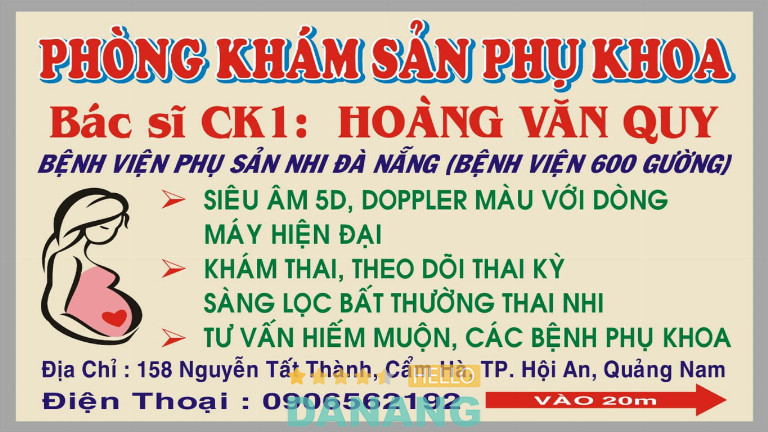 Phòng khám sản phụ khoa BS Quy – 158 Nguyễn Tất Thành