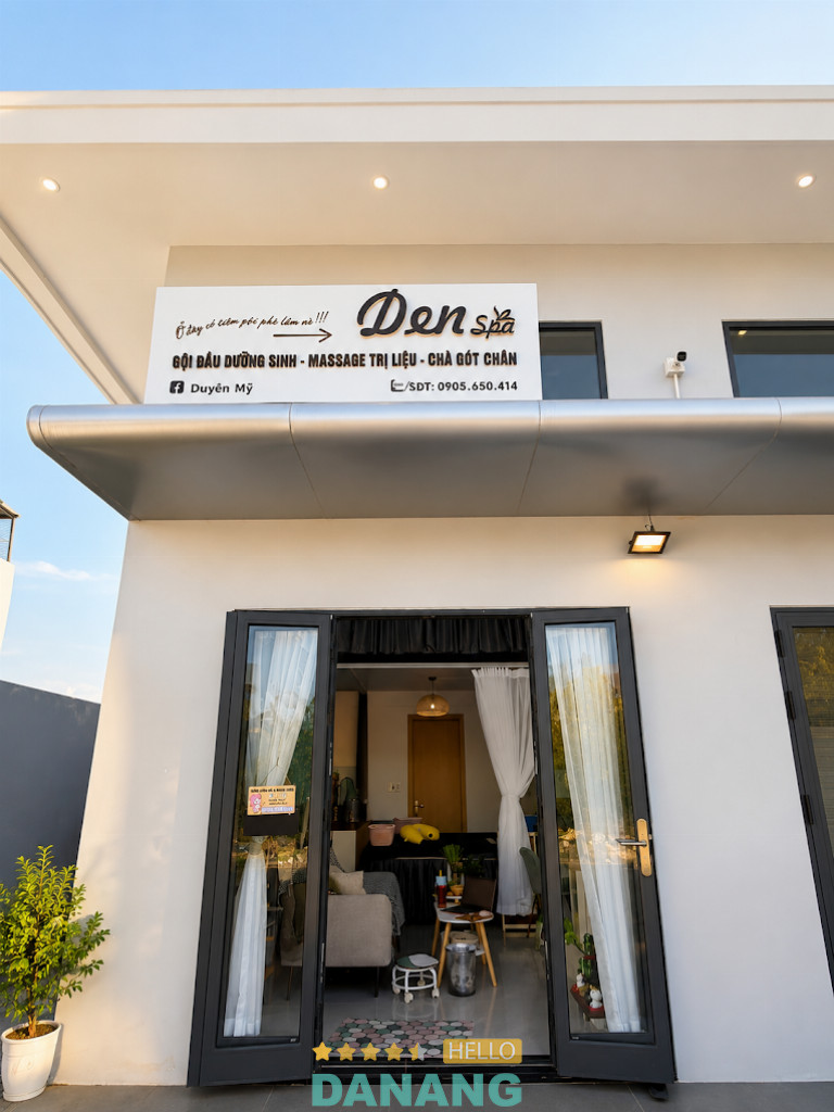 Den Spa gội đầu ngũ hành sơn