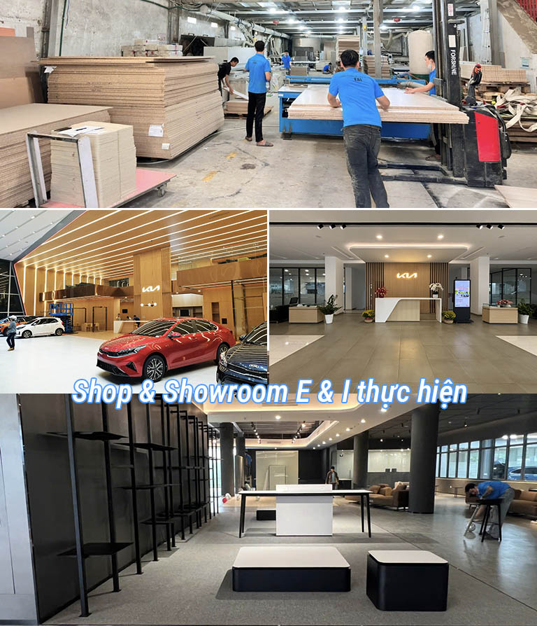 Nội thất E & I thiết kế thi công shop showroom tại Đà Nẵng uy tín
