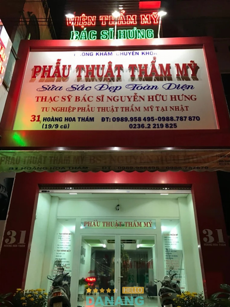 Nâng mũi ở Đà Nẵng bác sĩ nguyễn hữu hưng