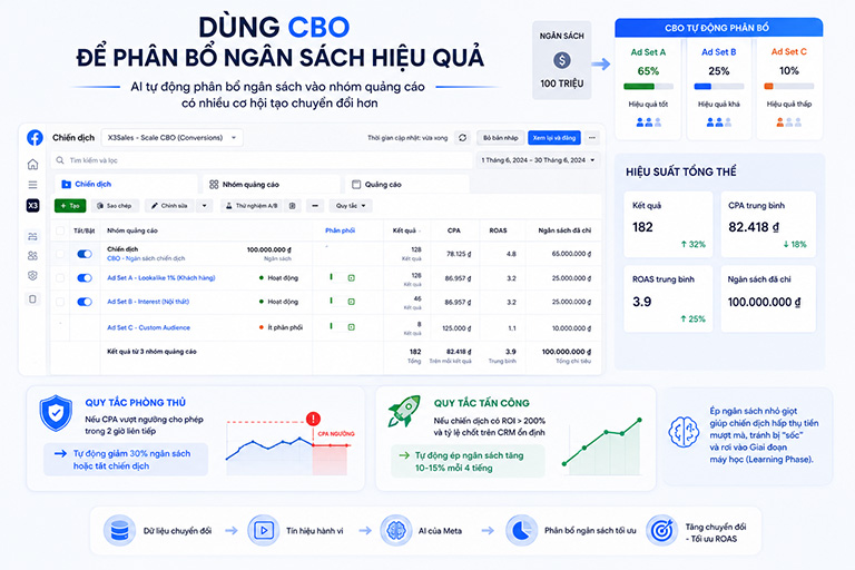 X3Sales Scale Facebook Ads cho doanh nghiệp bằng AI
