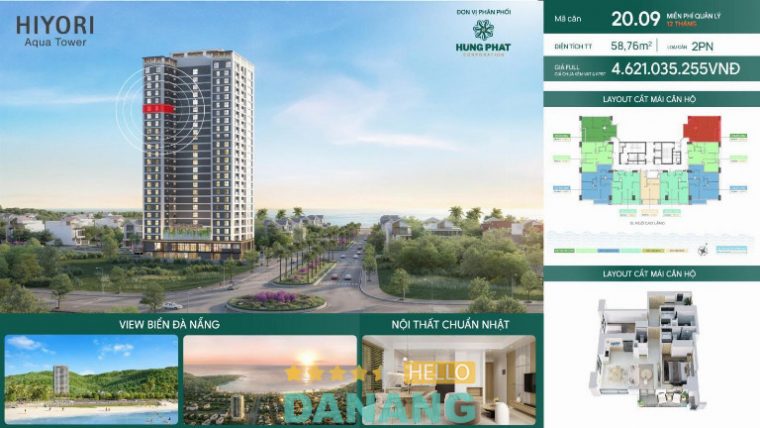 Bán căn hộ Hiyori Aqua Tower Sơn Trà Đà Nẵng