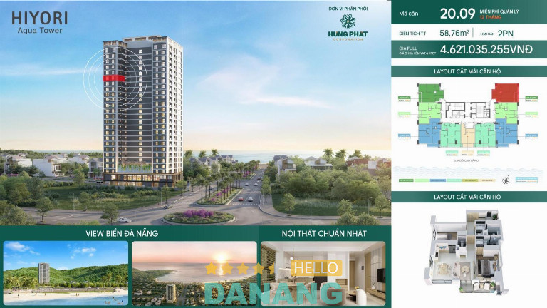 Bán căn hộ Hiyori Aqua Tower Sơn Trà Đà Nẵng