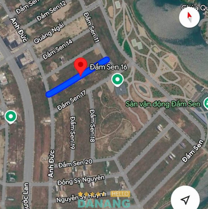 Bán đất đầm sen 16 nam hoà xuân