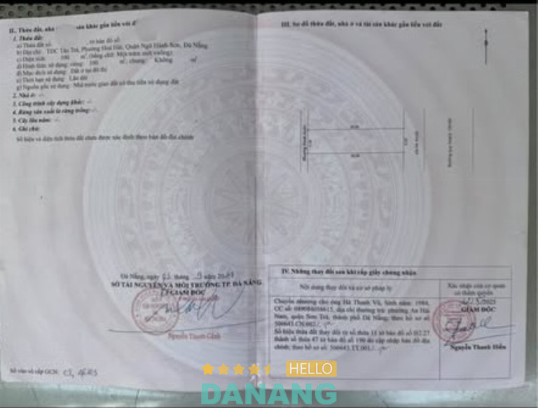 Bán đất đường Bùi Quốc Khái, TĐC Tân Trà