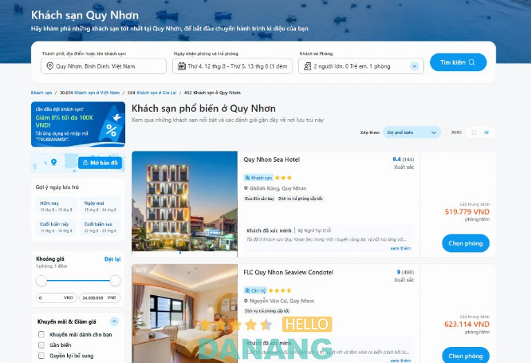 chọn khách sạn gần biển hay trung tâm khi đi du lịch