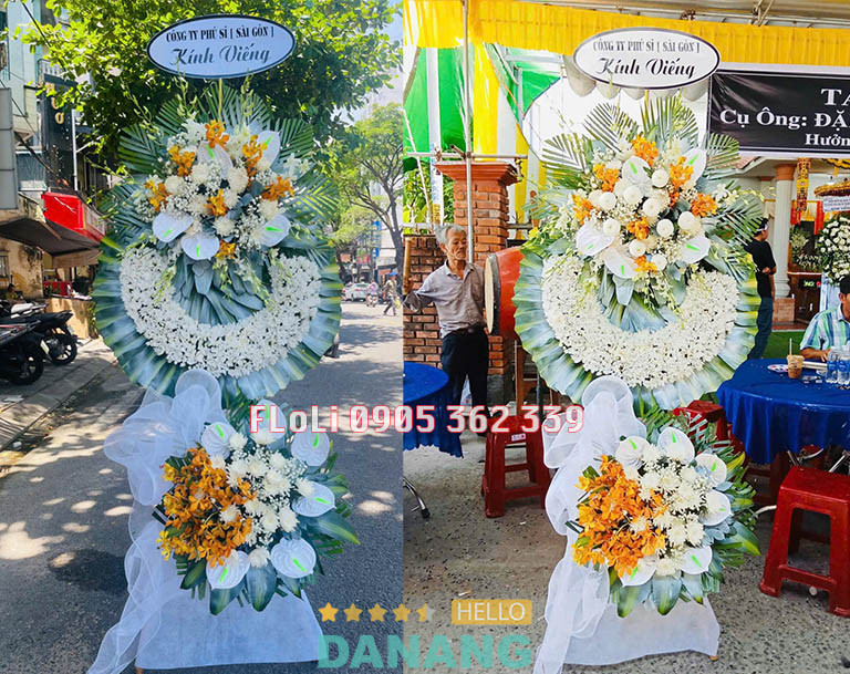 FLoLi giao kệ hoa viếng đám tang ở Điện Bàn