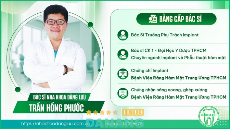 BS.CKI Trần Hồng Phước – Chuyên sâu về Implant và phẫu thuật hàm mặt