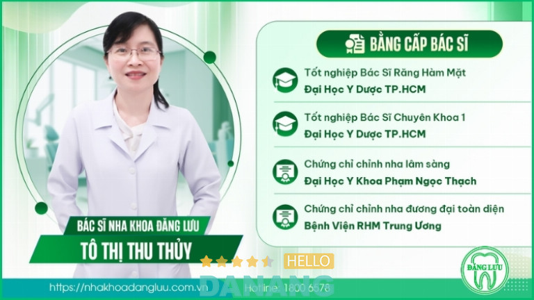BS.CKI Tô Thị Thu Thủy – Chuyên sâu về niềng răng và chỉnh nha