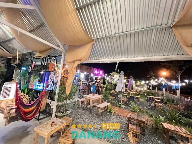Vườn của Sam quán cà phê sân vườn tại Hòa Tiến Đà Nẵng