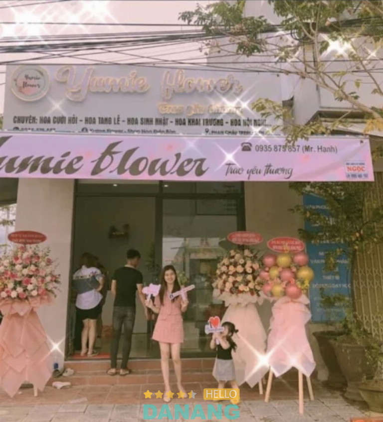 Yumie Flower kệ hoa khai trương ở Điện Bàn